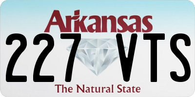 AR license plate 227VTS