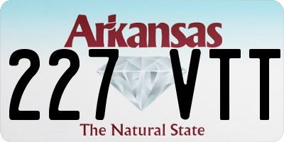 AR license plate 227VTT