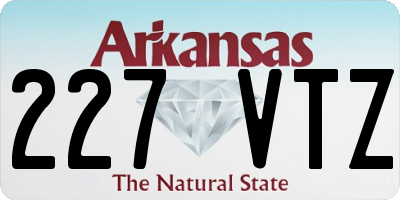 AR license plate 227VTZ