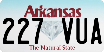 AR license plate 227VUA