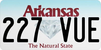 AR license plate 227VUE