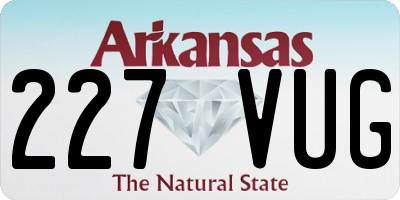 AR license plate 227VUG