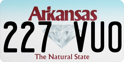 AR license plate 227VUO