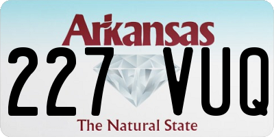 AR license plate 227VUQ
