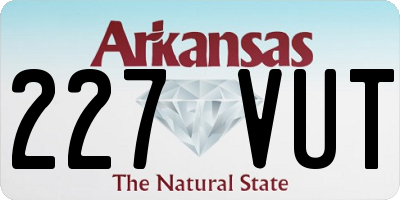 AR license plate 227VUT