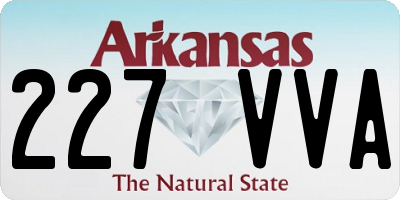 AR license plate 227VVA