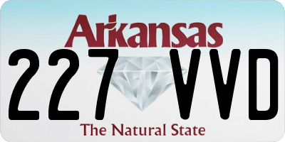 AR license plate 227VVD