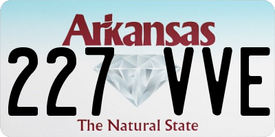 AR license plate 227VVE