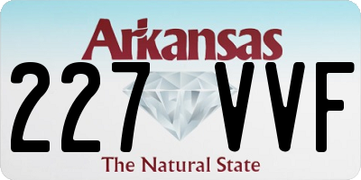 AR license plate 227VVF