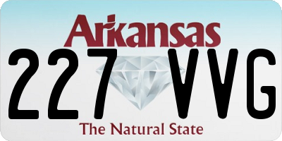 AR license plate 227VVG