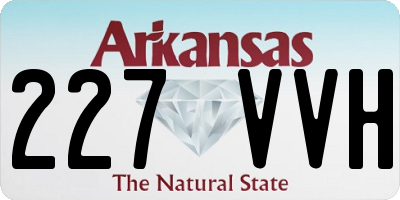 AR license plate 227VVH