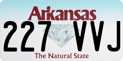 AR license plate 227VVJ