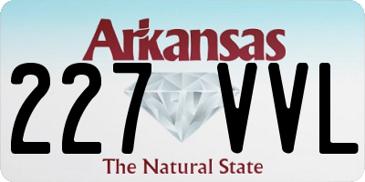 AR license plate 227VVL