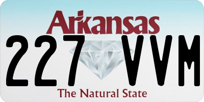 AR license plate 227VVM