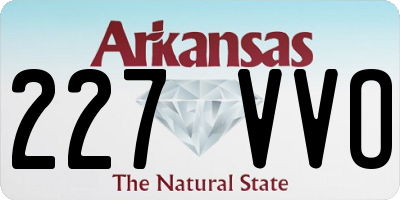 AR license plate 227VVO