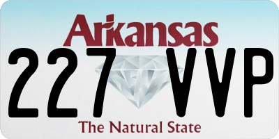 AR license plate 227VVP