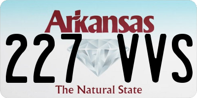 AR license plate 227VVS
