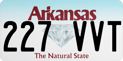 AR license plate 227VVT