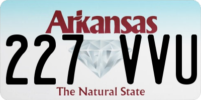 AR license plate 227VVU