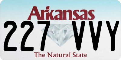 AR license plate 227VVY