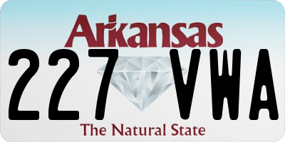 AR license plate 227VWA