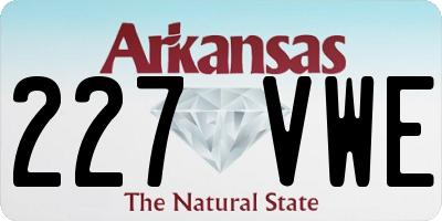 AR license plate 227VWE
