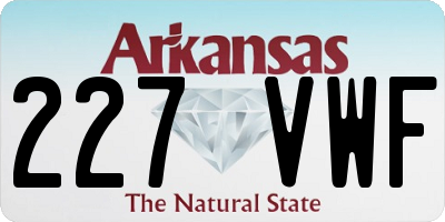 AR license plate 227VWF