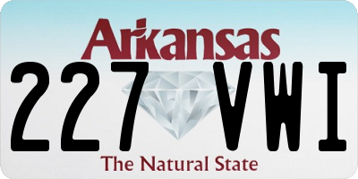 AR license plate 227VWI