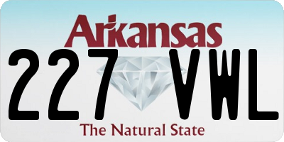 AR license plate 227VWL