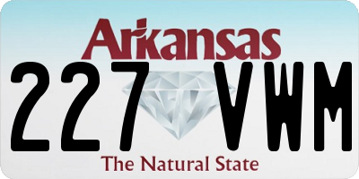 AR license plate 227VWM