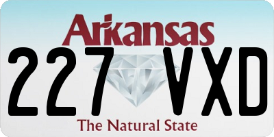 AR license plate 227VXD