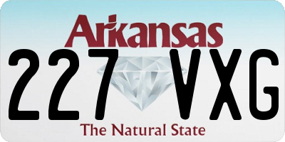AR license plate 227VXG