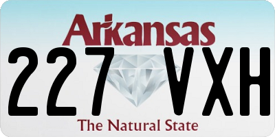 AR license plate 227VXH