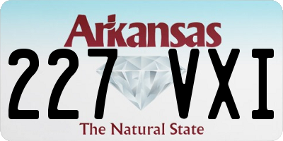 AR license plate 227VXI