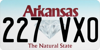 AR license plate 227VXO