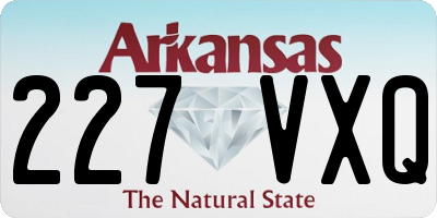 AR license plate 227VXQ