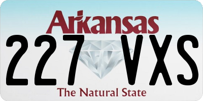 AR license plate 227VXS