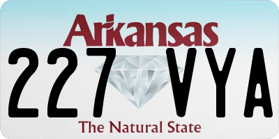 AR license plate 227VYA