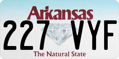 AR license plate 227VYF