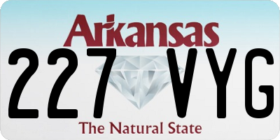 AR license plate 227VYG