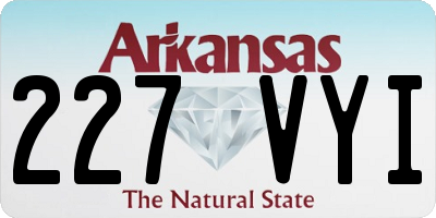 AR license plate 227VYI