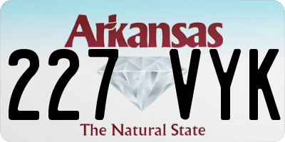 AR license plate 227VYK