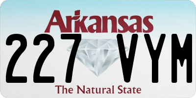 AR license plate 227VYM