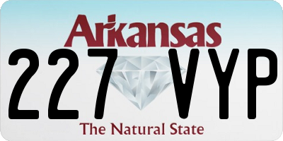 AR license plate 227VYP