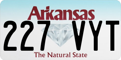 AR license plate 227VYT