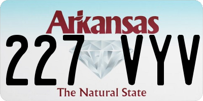 AR license plate 227VYV