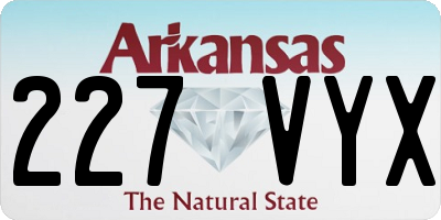 AR license plate 227VYX