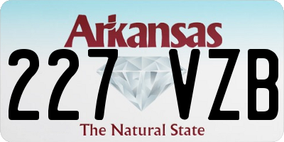 AR license plate 227VZB