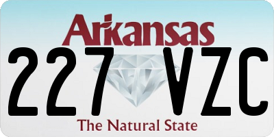AR license plate 227VZC