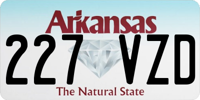 AR license plate 227VZD